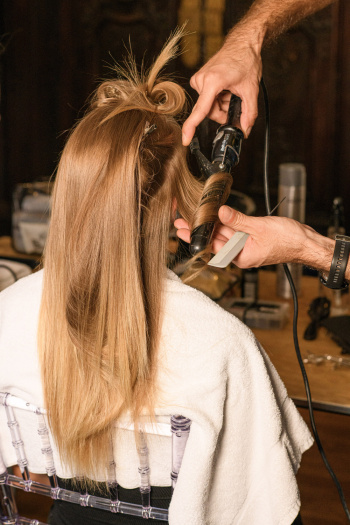 Back stage at Josh Birch Jones, London Fashion Week 2023 with L'Oreal and Neville Hair and Beauty