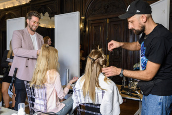 Back stage at Josh Birch Jones, London Fashion Week 2023 with L'Oreal and Neville Hair and Beauty