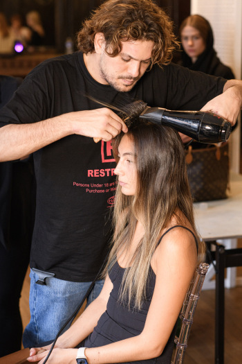 Back stage at Josh Birch Jones, London Fashion Week 2023 with L'Oreal and Neville Hair and Beauty