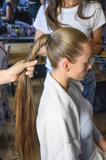 Back stage at Josh Birch Jones, London Fashion Week 2023 with L'Oreal and Neville Hair and Beauty