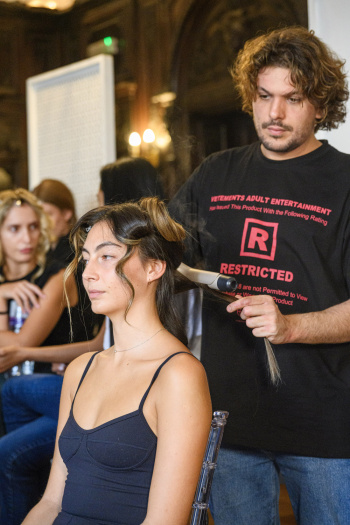 Back stage at Josh Birch Jones, London Fashion Week 2023 with L'Oreal and Neville Hair and Beauty