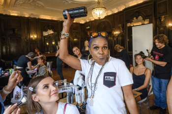 Back stage at Josh Birch Jones, London Fashion Week 2023 with L'Oreal and Neville Hair and Beauty