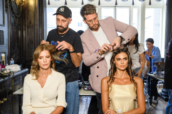 Back stage at Josh Birch Jones, London Fashion Week 2023 with L'Oreal and Neville Hair and Beauty