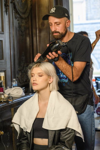 Back stage at Josh Birch Jones, London Fashion Week 2023 with L'Oreal and Neville Hair and Beauty