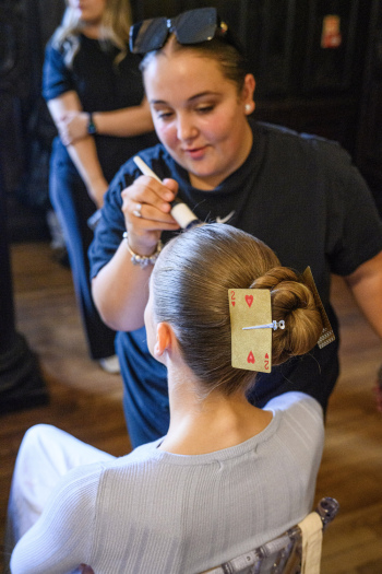Back stage at Josh Birch Jones, London Fashion Week 2023 with L'Oreal and Neville Hair and Beauty
