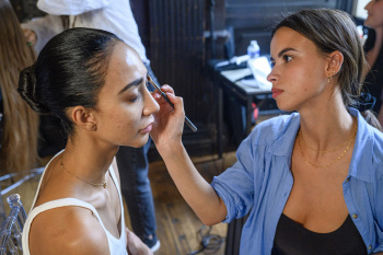 Back stage at Josh Birch Jones, London Fashion Week 2023 with L'Oreal and Neville Hair and Beauty