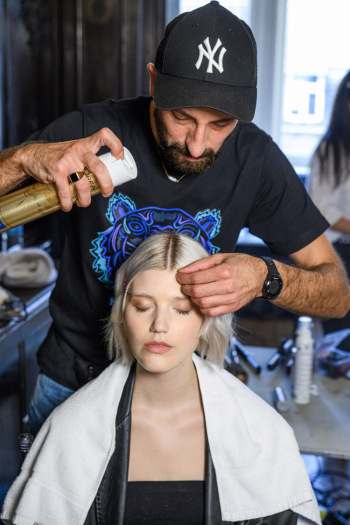 Back stage at Josh Birch Jones, London Fashion Week 2023 with L'Oreal and Neville Hair and Beauty