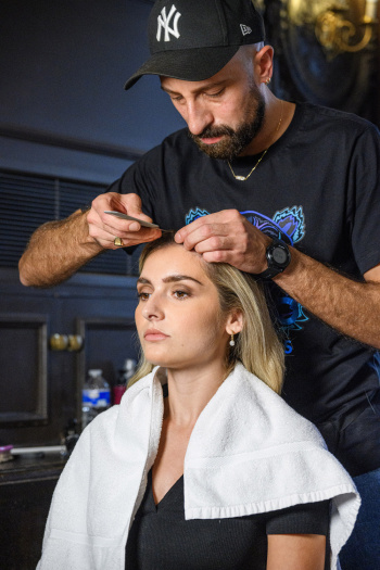 Back stage at Josh Birch Jones, London Fashion Week 2023 with L'Oreal and Neville Hair and Beauty