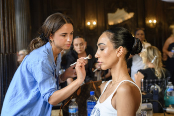 Back stage at Josh Birch Jones, London Fashion Week 2023 with L'Oreal and Neville Hair and Beauty