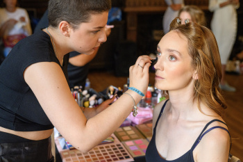 Back stage at Josh Birch Jones, London Fashion Week 2023 with L'Oreal and Neville Hair and Beauty