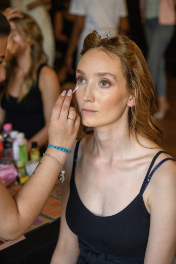 Back stage at Josh Birch Jones, London Fashion Week 2023 with L'Oreal and Neville Hair and Beauty