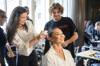 Back stage at Josh Birch Jones, London Fashion Week 2023 with L'Oreal and Neville Hair and Beauty