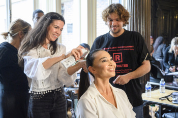 Back stage at Josh Birch Jones, London Fashion Week 2023 with L'Oreal and Neville Hair and Beauty